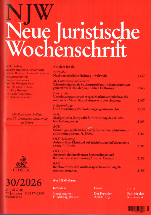 Neue juristische Wochenschrift