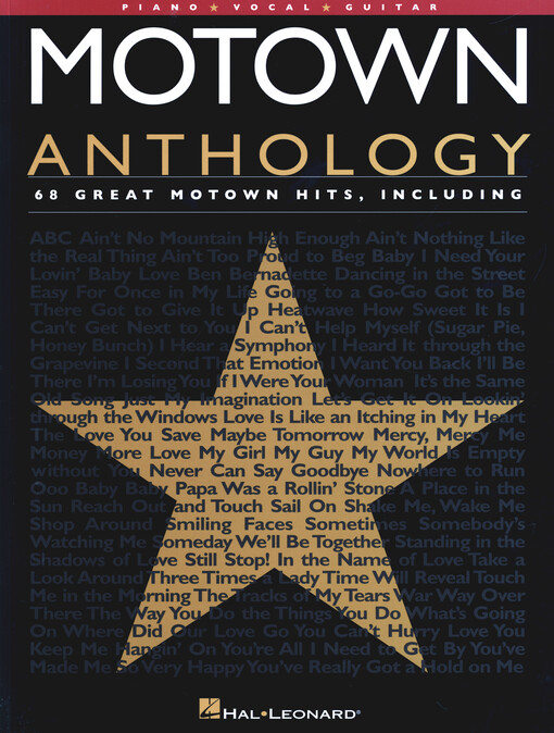 Motown Anthology : Piano, Vocal, Guitar