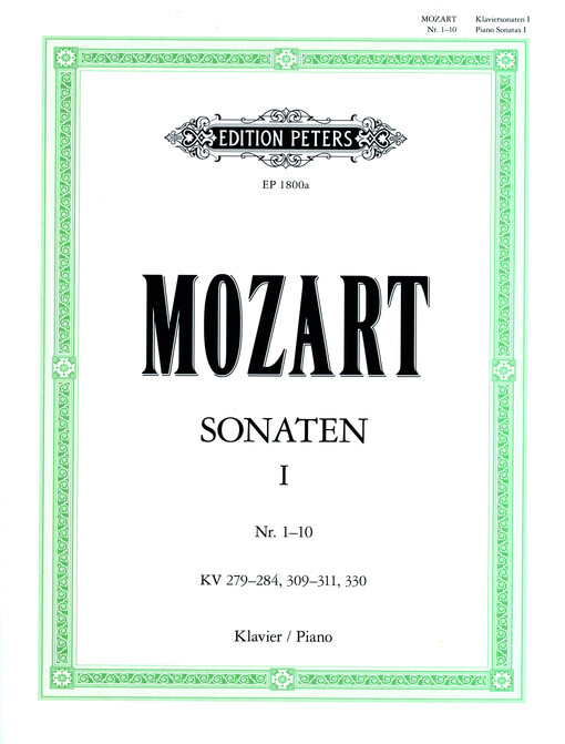 Sonaten für Klavier. Band I, Nr. 1-10