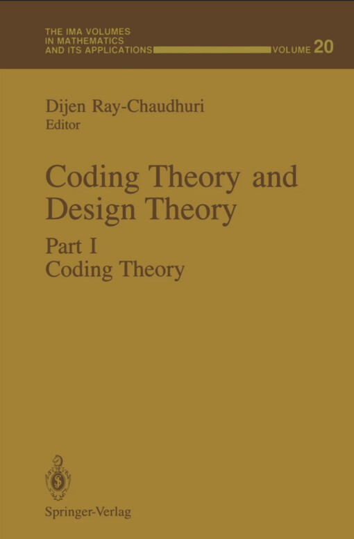 Coding theory and design theory.