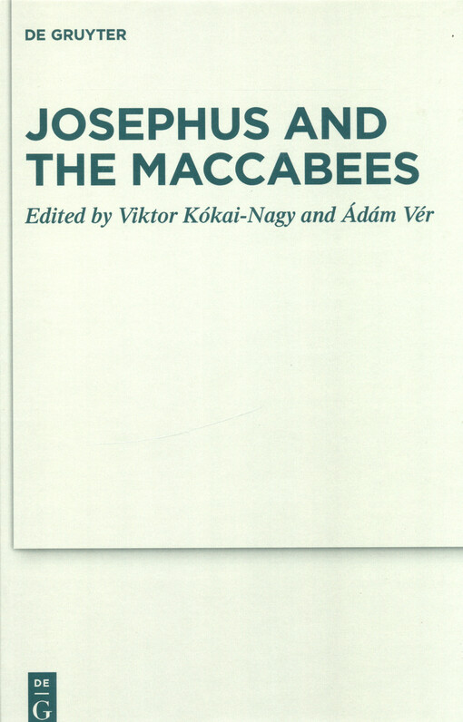 Josephus and the Maccabees