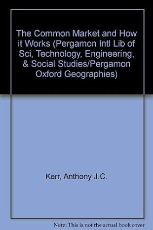 The Common Market and How It Works /