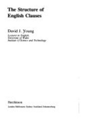 The structure of English clauses /