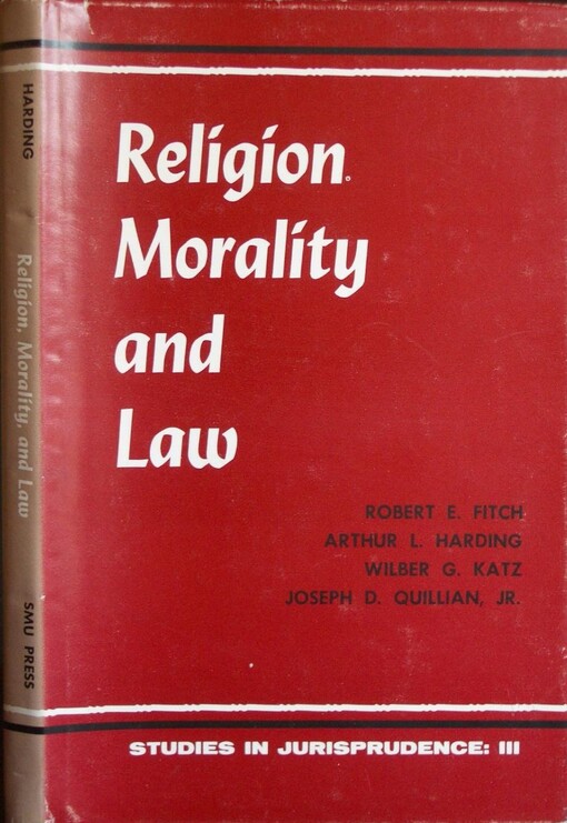 Religion, Morality, and the Law /
