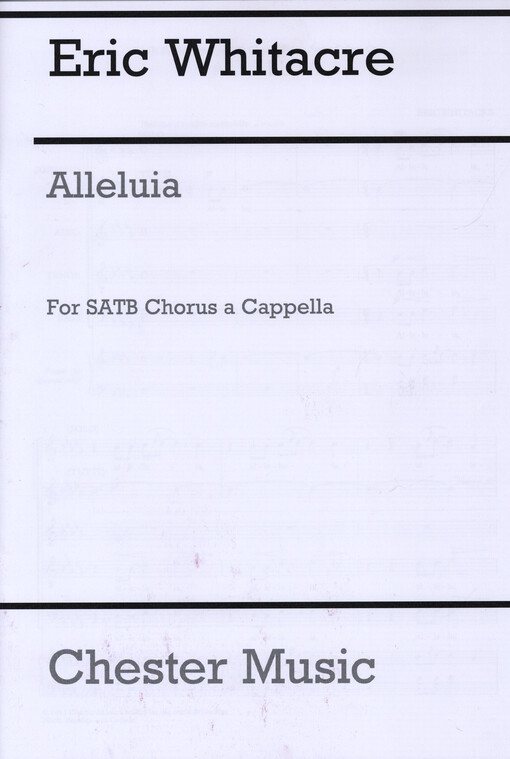 Alleluia for SATB Chorus a Cappella