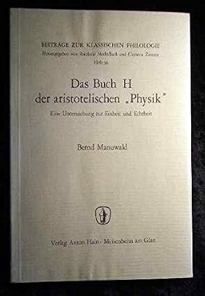 Das Buch H der aristotelischen 