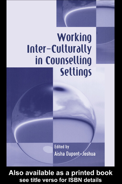 Working Inter-Culturally in Counselling Settings