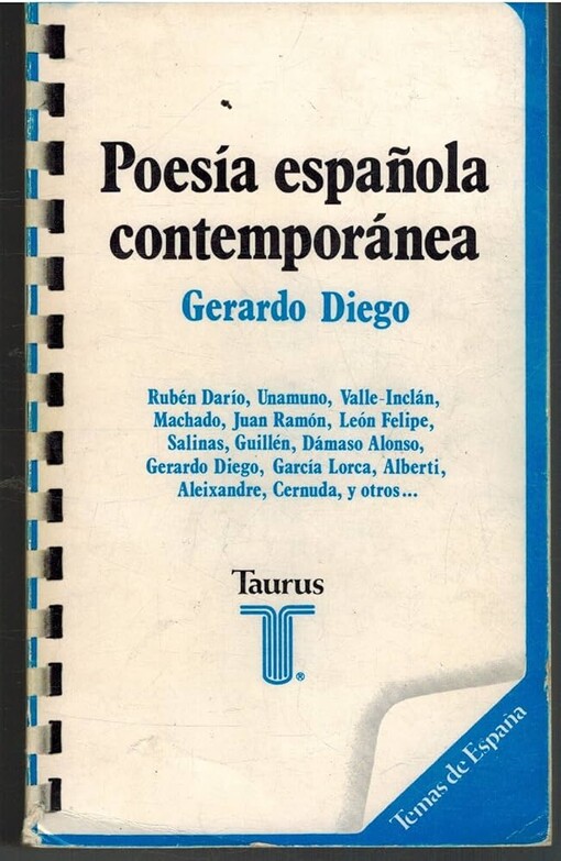 Poesía Española contemporánea :