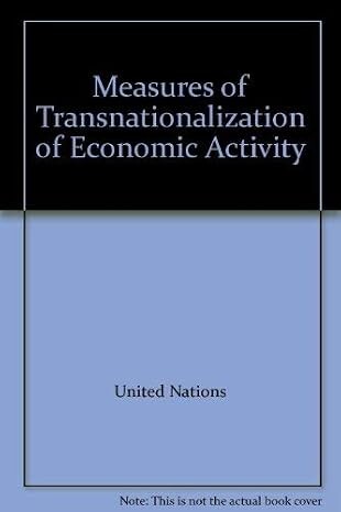 Measures of the transnationalization of economic activity