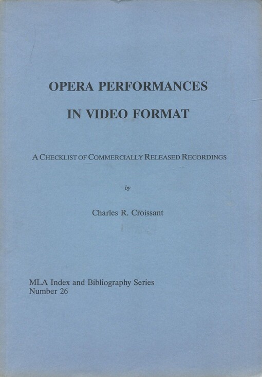 Opera performances in video format :