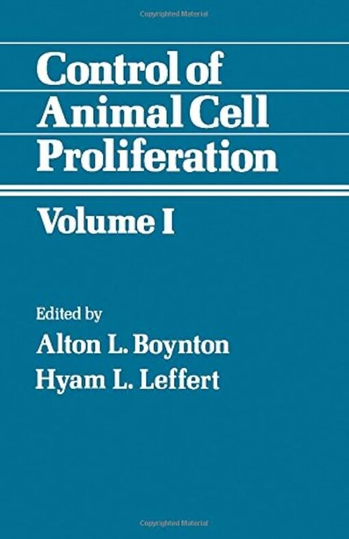 Control of animal cell proliferation.