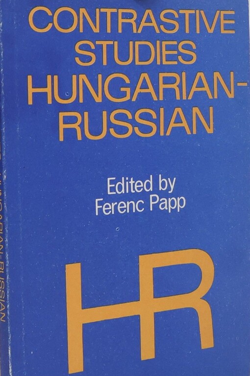 Contrastive studies Hungarian-Russian