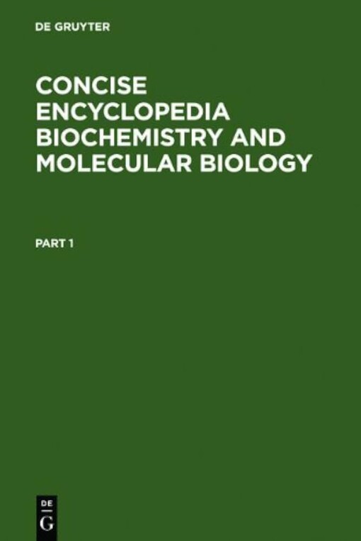 Concise encyclopedia of biochemistry