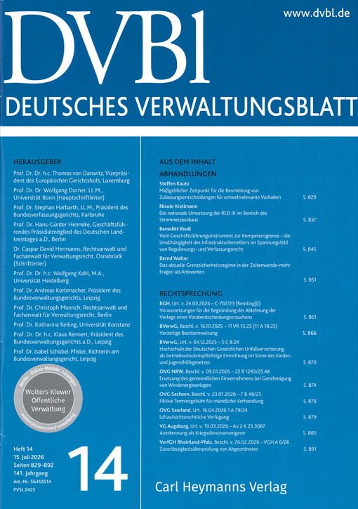 Deutsches Verwaltungsblatt