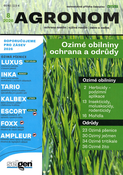 Agronom : samostatná příloha časopisu Úroda