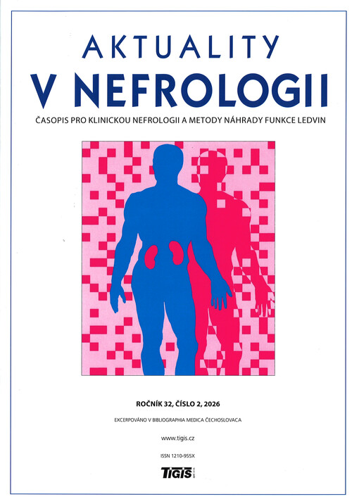 Aktuality v nefrologii : časopis pro klinickou nefrologii a metody náhrady funkce ledvin