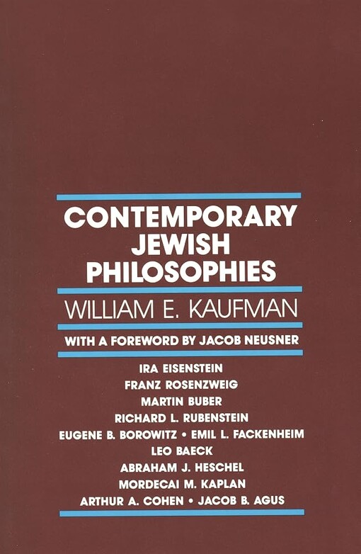 Contemporary Jewish Philosophies