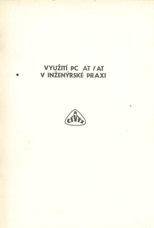 Využití PC AT/AT v inženýrské praxi