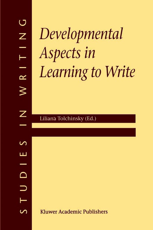 Developmental aspects in learning to write /