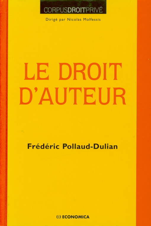 Le droit d'auteur
