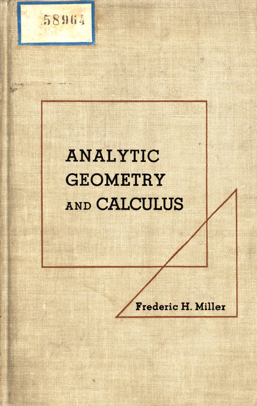 Analytic geometry and calculus : a unified treatment