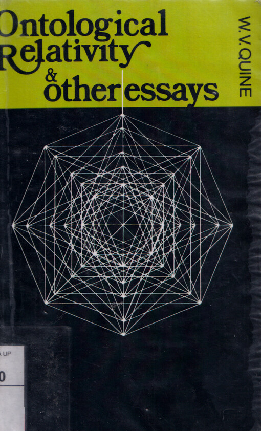 Ontological relativity and other essays
