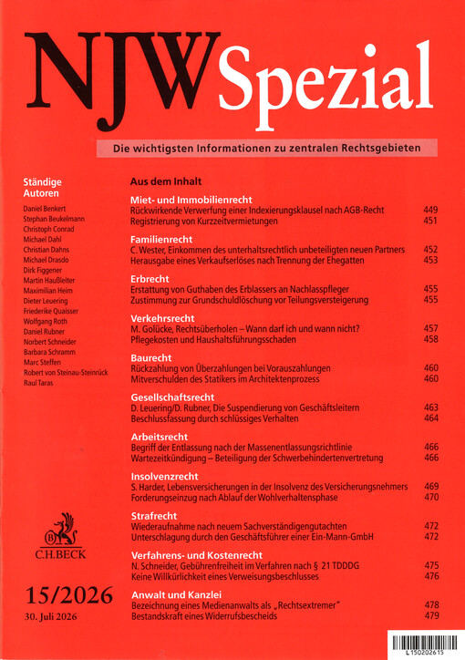 NJW Spezial