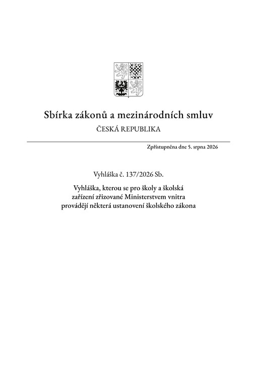 Sbírka zákonů a mezinárodních smluv : Česká republika