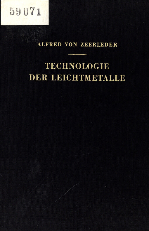 Technologie der Leichtmetalle