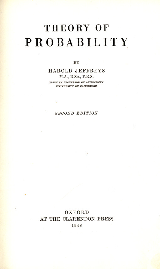 Theory of probability