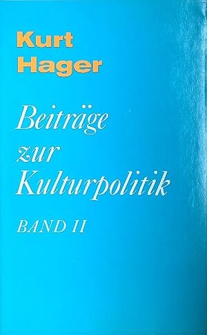 Beiträge zur Kulturpolitik