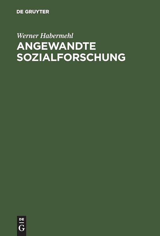 Angewandte Sozialforschung