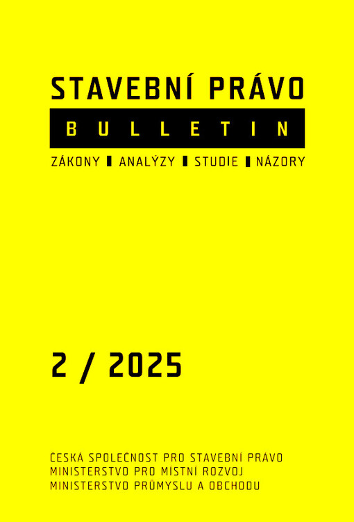 Stavební právo : bulletin : zákony, analýzy, studie, názory