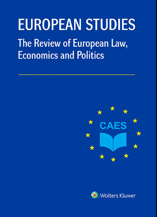 European studies : the review of European law, economics and politics