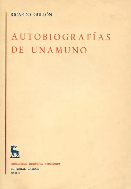 Autobiografías de Unamuno