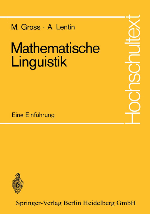 Mathematische linguistik :eine Einführung