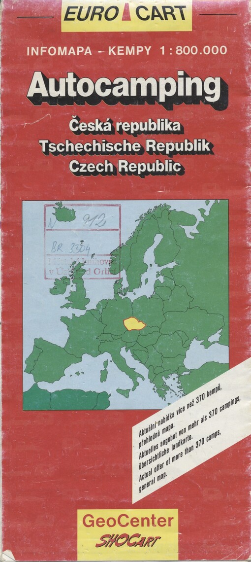 Autocamping [kartografický dokument] : Česká republika /