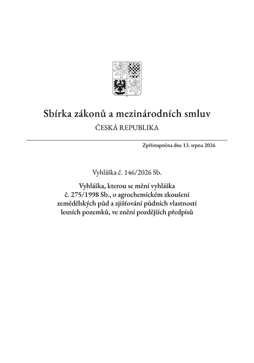 Sbírka zákonů a mezinárodních smluv : Česká republika