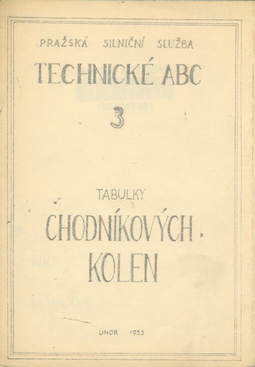 Tabulky chodníkových kolen