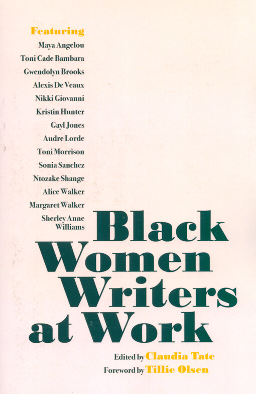 Black women writers at work