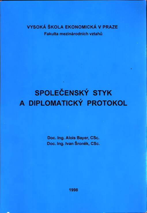 Společenský styk a diplomatický protokol