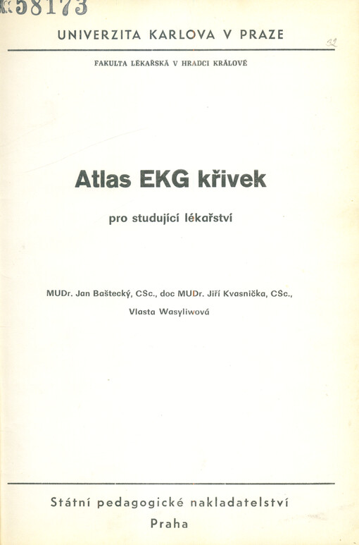 Atlas EKG křivek pro studující lékařství