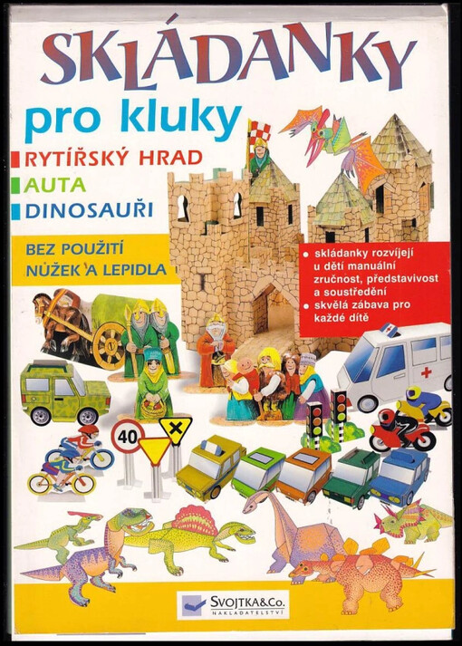 Skládanky pro kluky : bez použití nůžek a lepidla