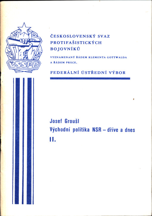 Východní politika NSR - dříve a dnes