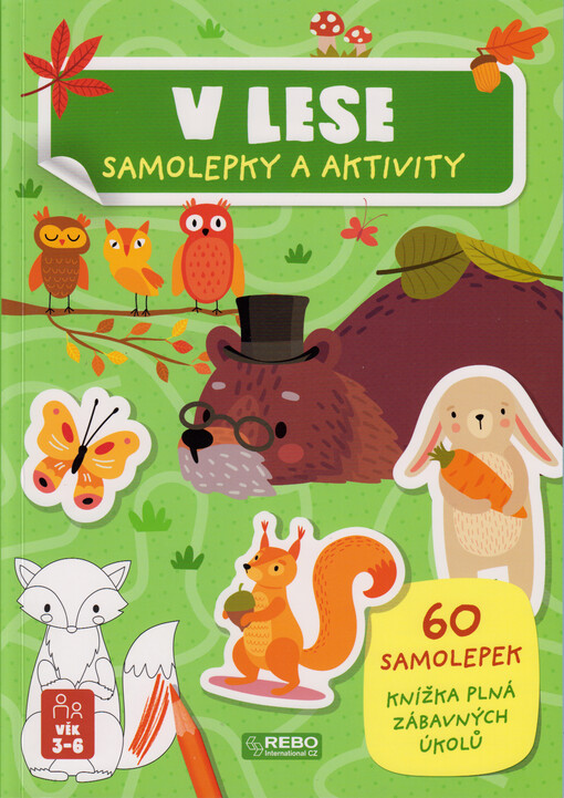 V lese : samolepky a aktivity