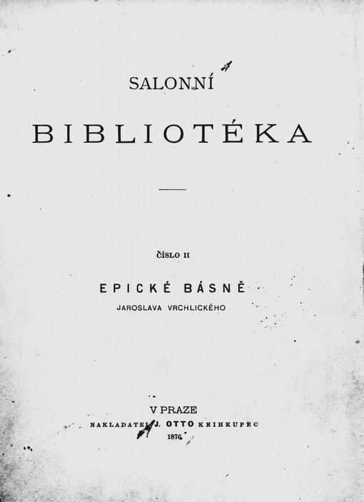 Epické básně Jaroslava Vrchlického