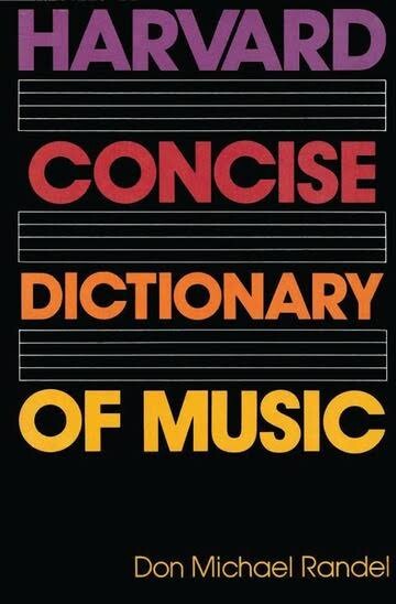 Harvard concise dictionary of music