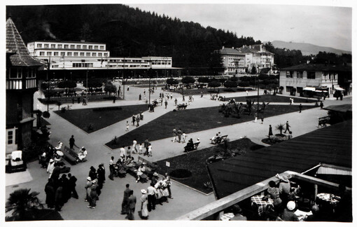 Lázně Luhačovice - Lázeňské náměstí Bad Luhatschowitz - Bäder-Platz
