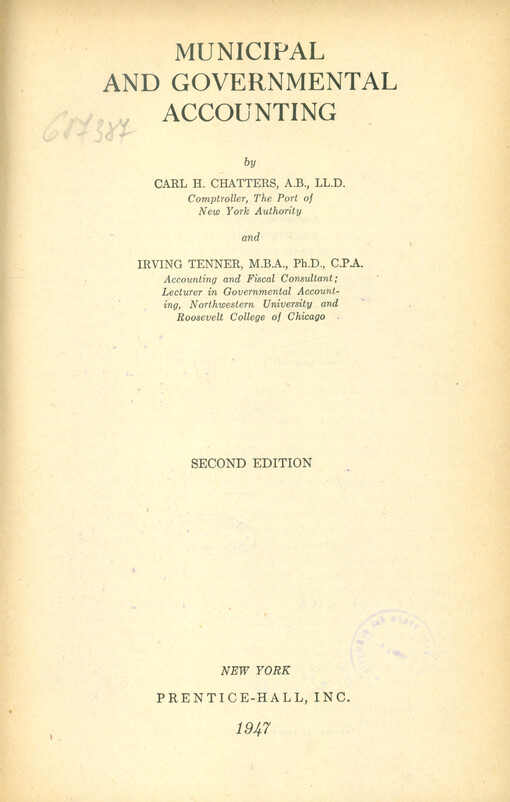 Municipal and governmental accounting