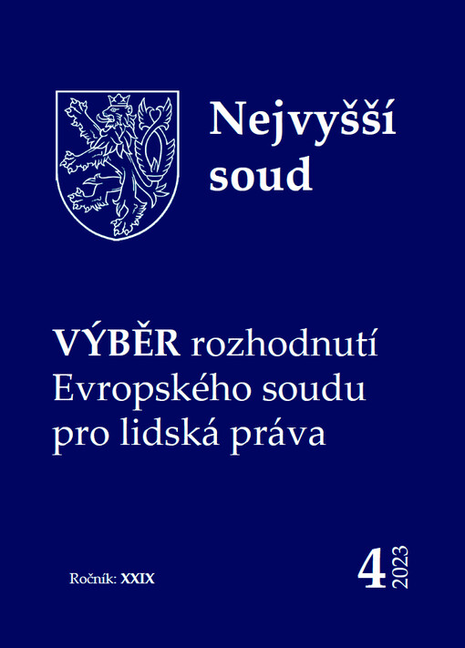 Výběr rozhodnutí ESLP pro justiční praxi